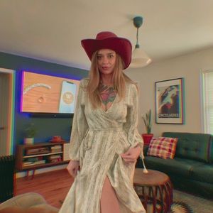 Faithfull The Brand Atlas midi wrap dress in Oasis print